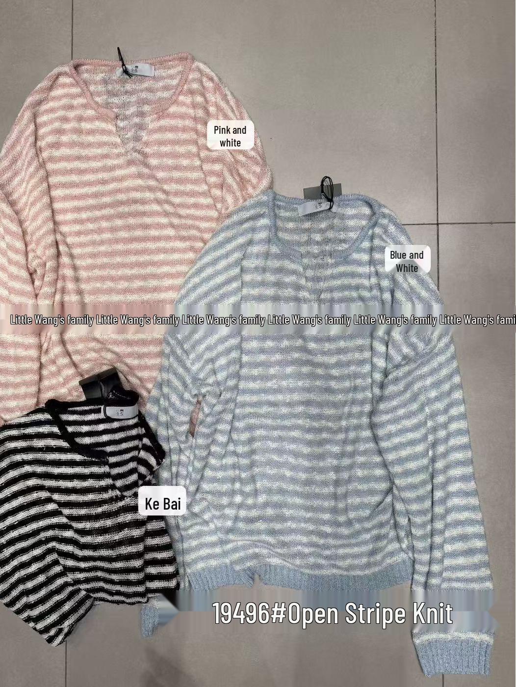 Xiao Wang s Spring Korean-Style Striped Loose Fit Plus Size Thin Knitted Sunscreen Cardigan Blue-White
Xiao Wang s Spring Korean-Style Striped Loose Fit Plus Size Thin Knitted Sunscreen Cardigan Blue-White