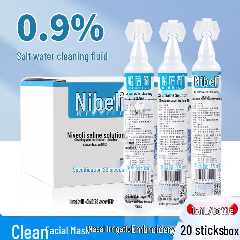 Nivele Saline Solution for Face Wash, Nasal Rinse, Non-Acne Treatment, Microblading Care, and OK Lens, Small Size
Nivele Saline Solution for Face Wash, Nasal Rinse, Non-Acne Treatment, Microblading Care, and OK Lens, Small Size