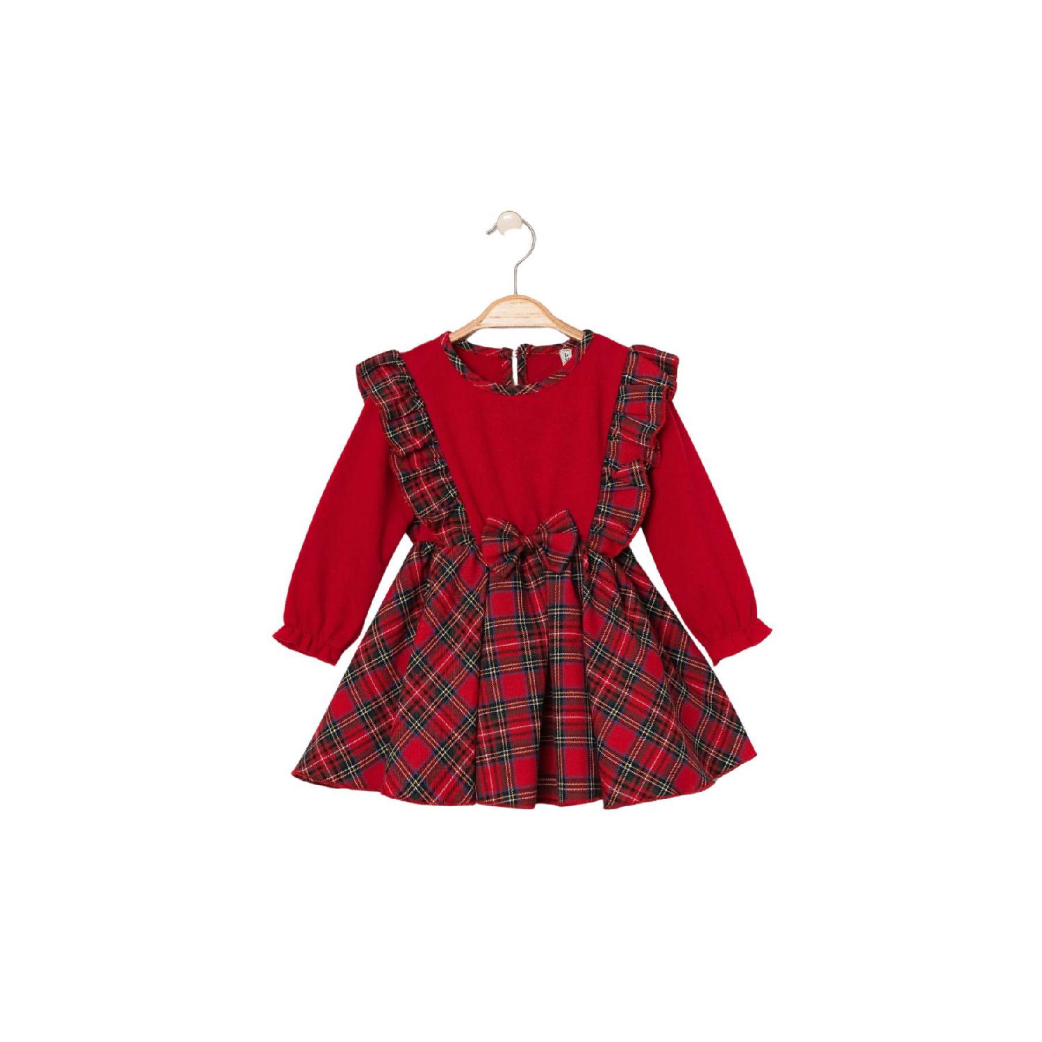 Bow Detailed Plaid Shawl Baby Girl Dress With New Year, Christmas And New Year Concept 12-18 AY красный
Bow Detailed Plaid Shawl Baby Girl Dress With New Year, Christmas And New Year Concept 12-18 AY красный