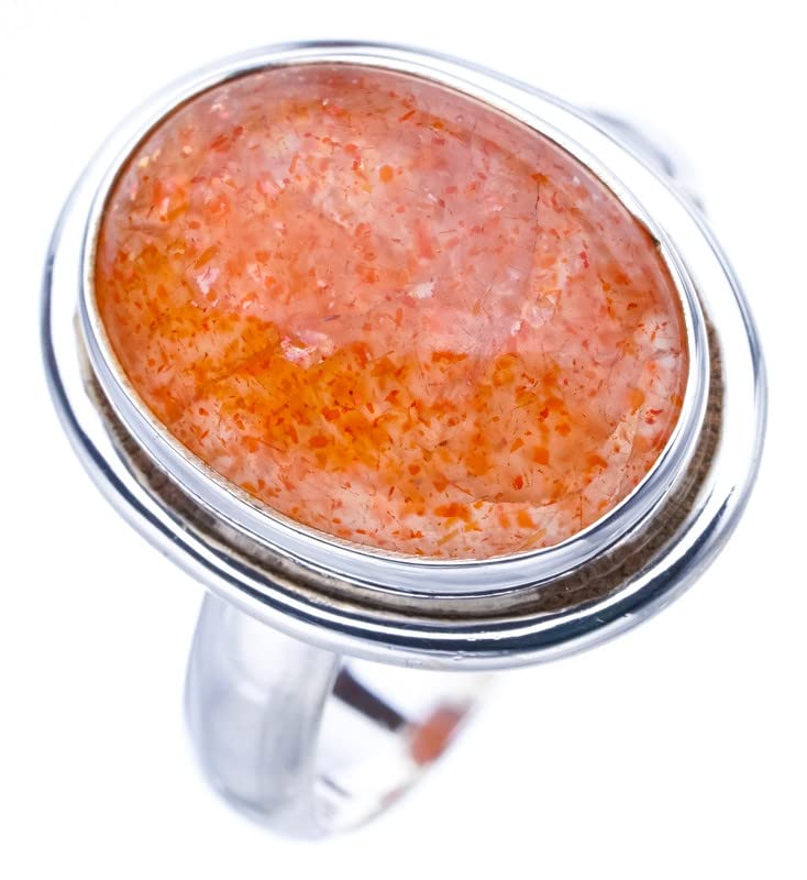 StarGems® Natural Calcite Handmade 925 Sterling Silver Ring 8.75 F0593
StarGems® Natural Calcite Handmade 925 Sterling Silver Ring 8.75 F0593