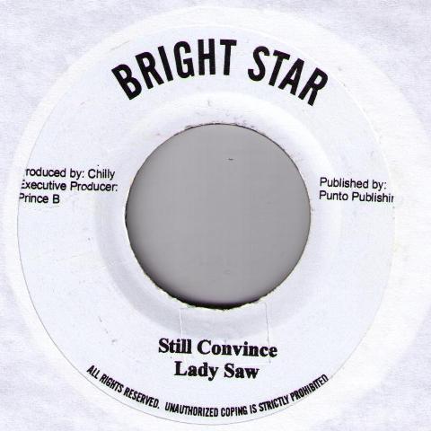 7inch Record LADY SAW / DAVID KING / RASTA YOUTH - Still Convinced / Emptiness NONE Bright Star Jamaica Reggae, Ska & Dub Used
7inch Record LADY SAW / DAVID KING / RASTA YOUTH - Still Convinced / Emptiness NONE Bright Star Jamaica Reggae, Ska & Dub Used