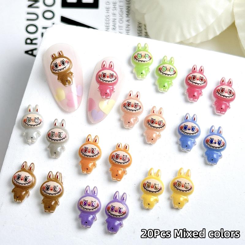 20Pcs Multiple Colors Luminous Labubu Elf Resin Nail Art Decorations Cartoon Nail Charms Diy Phone Case Accessories ONESIZE
20Pcs Multiple Colors Luminous Labubu Elf Resin Nail Art Decorations Cartoon Nail Charms Diy Phone Case Accessories ONESIZE