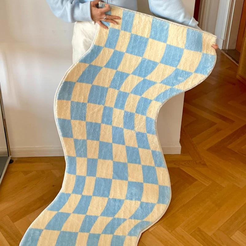 Irregular Checkerboard Bedroom Rug Modern Fashion Classic Lattice Living Room Polyester Carpet Cute Girly IG Decoration Home Mat Customizable size синій
Irregular Checkerboard Bedroom Rug Modern Fashion Classic Lattice Living Room Polyester Carpet Cute Girly IG Decoration Home Mat Customizable size синій