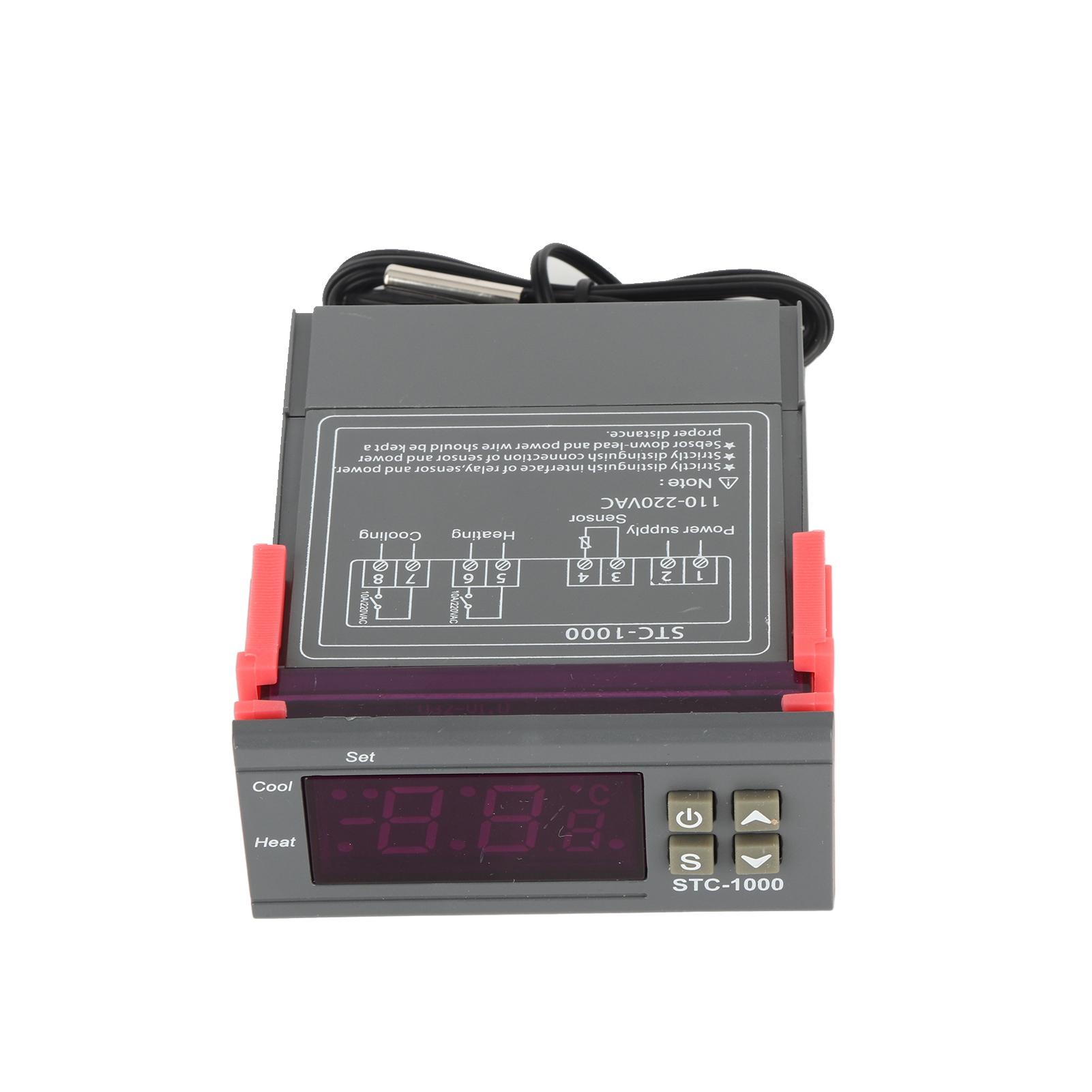 110‑220V Digital Temperature Controller Temp Sensor Electric Thermostat Thermostat Controller For Aquarium Terrariums різнокольоровий
110‑220V Digital Temperature Controller Temp Sensor Electric Thermostat Thermostat Controller For Aquarium Terrariums різнокольоровий