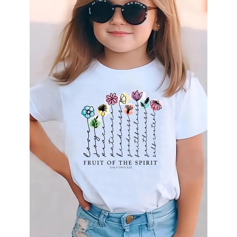 European sizes Summer Fashion Short-Sleeve T-Shirt for Girls Featuring a Cartoon Floral Print of FRUIT OF THE SPIRIT , a Casual And Versatile Top 98cm белый
European sizes Summer Fashion Short-Sleeve T-Shirt for Girls Featuring a Cartoon Floral Print of FRUIT OF THE SPIRIT , a Casual And Versatile Top 98cm белый