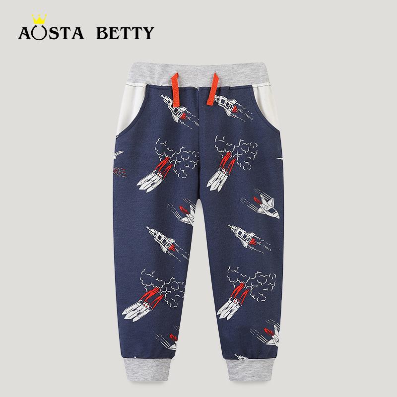 Boys Autumn Cartoon Print Joggers with Decorative Rope - European and American Style 120cm
Boys Autumn Cartoon Print Joggers with Decorative Rope - European and American Style 120cm