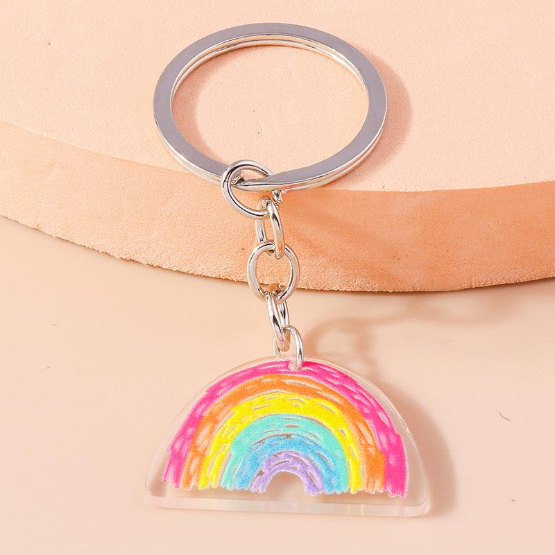 Colorful Rainbow Keychain Smile Cloud Key Rings Resin Key Chains for Women Girls Handbag Gift Jewelry Accessories
Colorful Rainbow Keychain Smile Cloud Key Rings Resin Key Chains for Women Girls Handbag Gift Jewelry Accessories