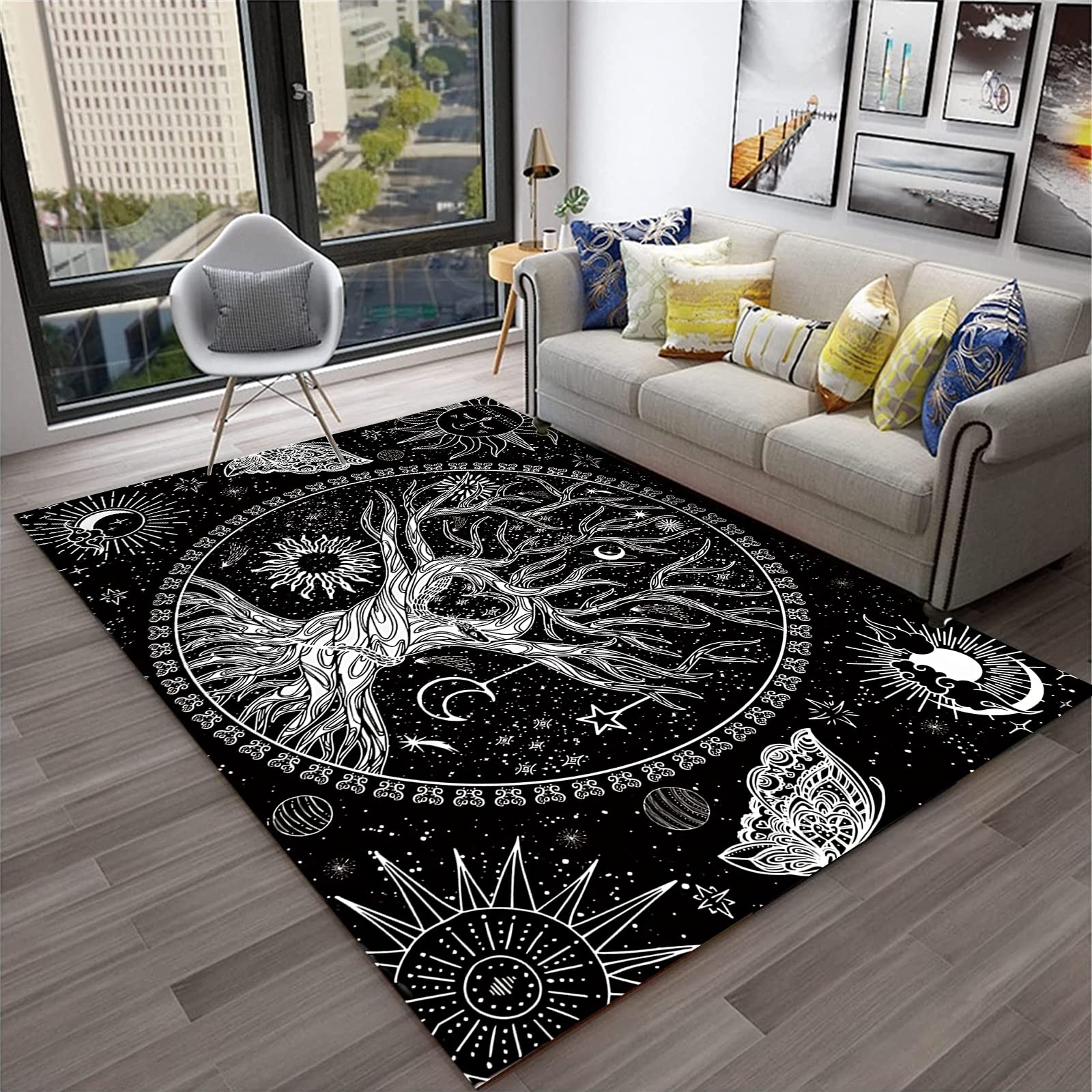 3D Moon Phase Tree of Life Carpet Area Rug Sun and Moon Carpets Bohemian Decor Mats for Bedroom Living Room Home Dorm Play Mat 40x60cm 16x24 inch
3D Moon Phase Tree of Life Carpet Area Rug Sun and Moon Carpets Bohemian Decor Mats for Bedroom Living Room Home Dorm Play Mat 40x60cm 16x24 inch