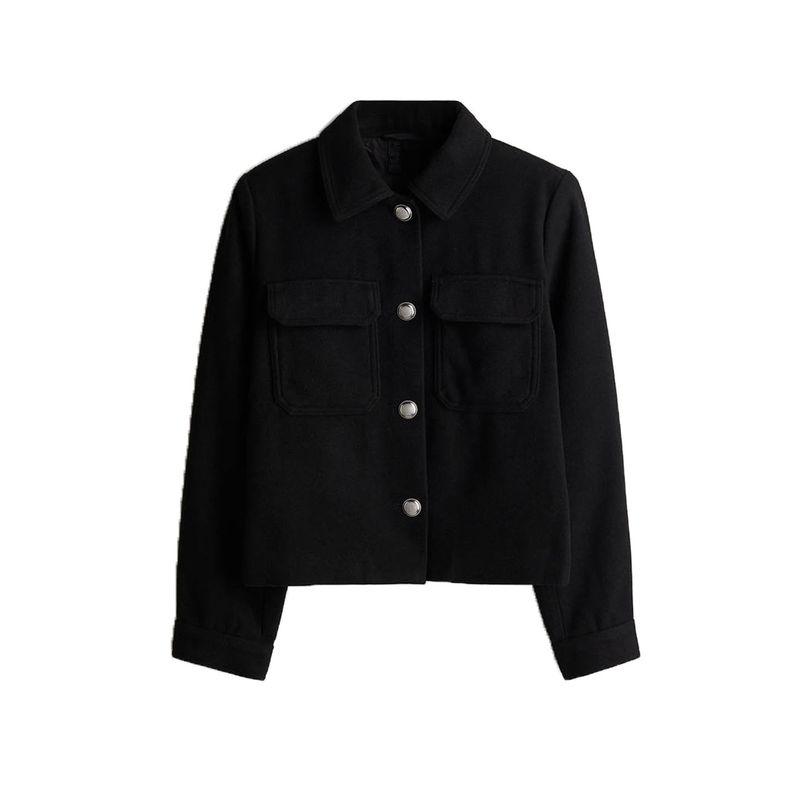 Autumn New Women clothes French style Old Money Style Metal Button Fold Collar Long sleeve Jacket 1254857 Black L
Autumn New Women clothes French style Old Money Style Metal Button Fold Collar Long sleeve Jacket 1254857 Black L