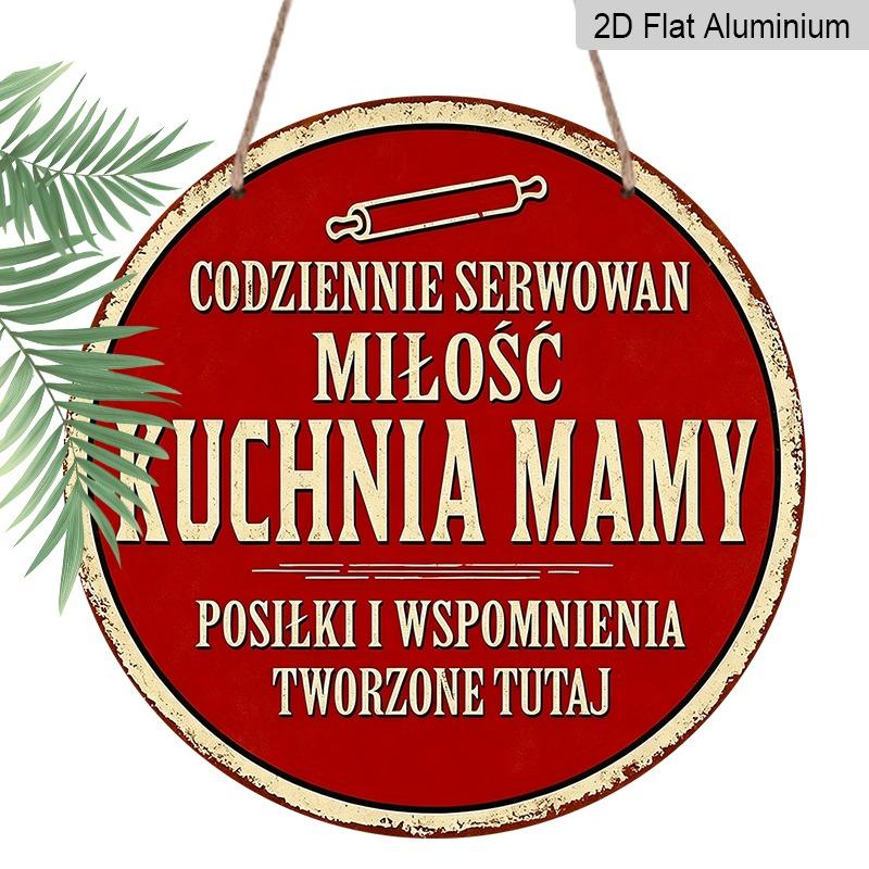 2D Flat Retro Aluminum Wall Decoration in Various Sizes. Mom s Kitchen Polish Quote. A Heartwarming Gift for Mom, Ideal for Home Décor and Gifts 20*20cm
2D Flat Retro Aluminum Wall Decoration in Various Sizes. Mom s Kitchen Polish Quote. A Heartwarming Gift for Mom, Ideal for Home Décor and Gifts 20*20cm