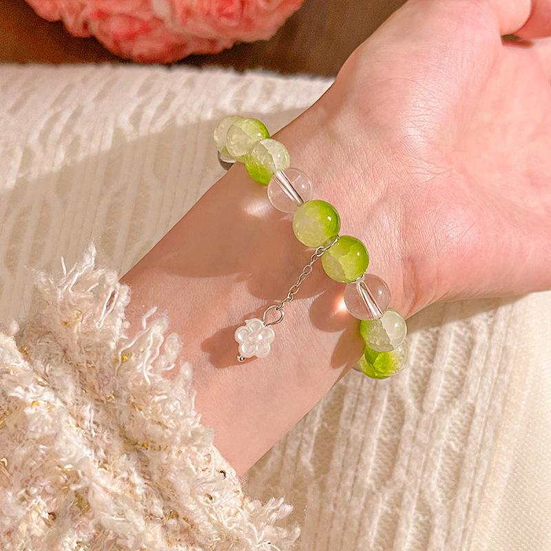 Chinese Bamboo Style Flower Milky Way Glass Elastic Bangles Girl Bilezik Bracelet Women Jewelry Pulseras Christmas Gift
Chinese Bamboo Style Flower Milky Way Glass Elastic Bangles Girl Bilezik Bracelet Women Jewelry Pulseras Christmas Gift