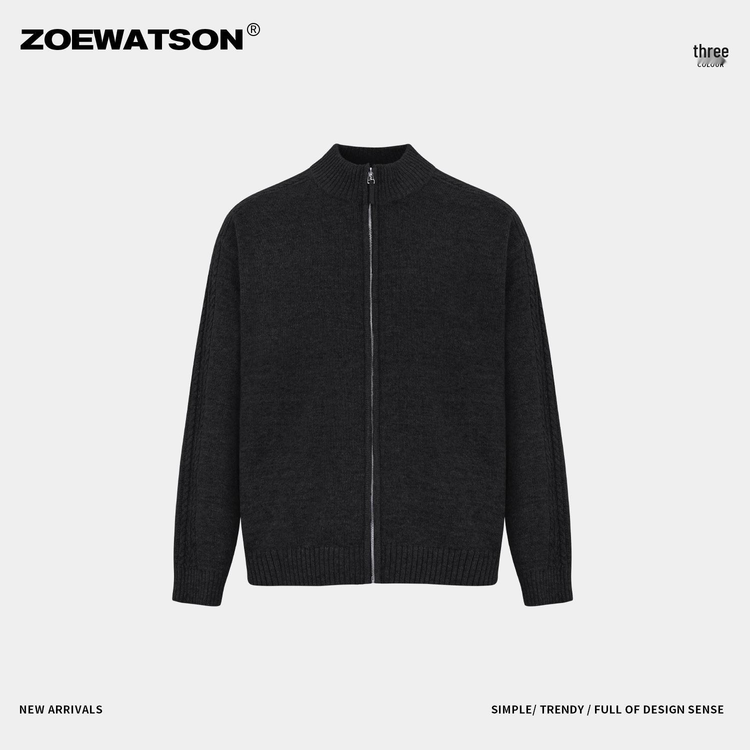 2025 Winter Heavyweight Stand-Up Collar Loose Zipper Knit Cardigan Sweater - Old Money Style, Solid Color Casual Outerwear X-Large
2025 Winter Heavyweight Stand-Up Collar Loose Zipper Knit Cardigan Sweater - Old Money Style, Solid Color Casual Outerwear X-Large