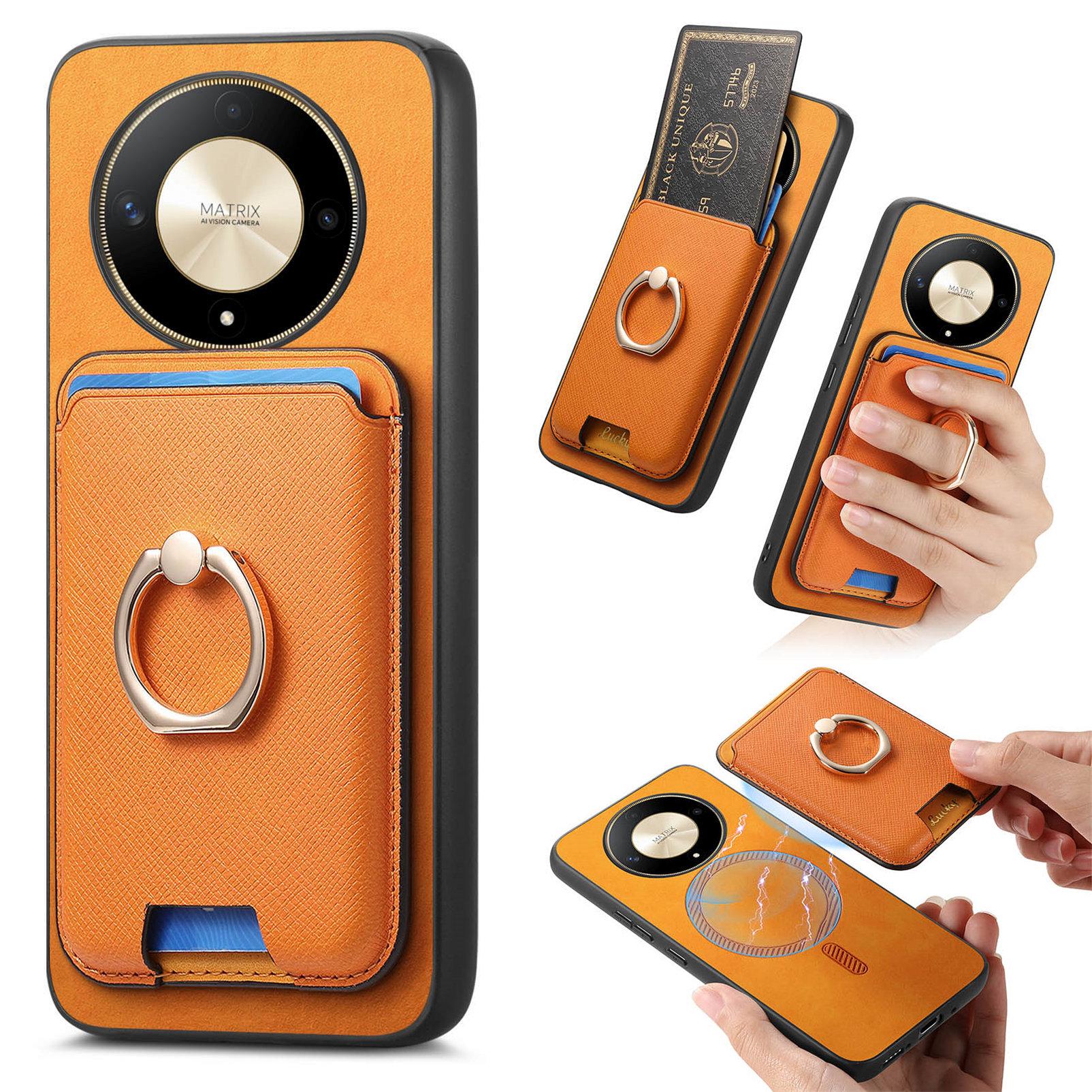 Для Honor X9b 5G/Magic6 Lite 5G Магнитный чехол-подставка с кожаным покрытием из ТПУ чехол для телефона Orange
Для Honor X9b 5G/Magic6 Lite 5G Магнитный чехол-подставка с кожаным покрытием из ТПУ чехол для телефона Orange