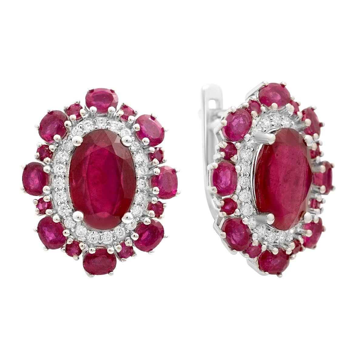 Silver earrings with a natural ruby 14.72ct, cubic zirconias (2205265) rubine червоний колір
Silver earrings with a natural ruby 14.72ct, cubic zirconias (2205265) rubine червоний колір