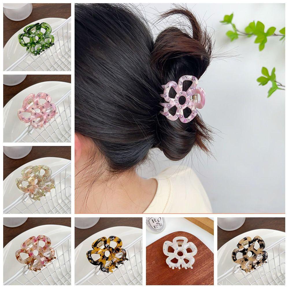 Hairpin Acetate Hair Clip Headwear Hair Grab Personalized Hollow Flower Hair Claws Girls білий
Hairpin Acetate Hair Clip Headwear Hair Grab Personalized Hollow Flower Hair Claws Girls білий