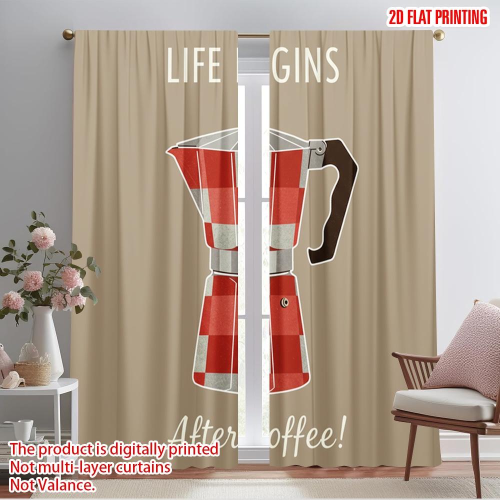 2pcs 2D flat printing Curtain Vintage Coffee Pot Life Begins Polyester Without Electricity 0 Perfect for New Year and Carnival 52.50×116.00 CM 2pcs
2pcs 2D flat printing Curtain Vintage Coffee Pot Life Begins Polyester Without Electricity 0 Perfect for New Year and Carnival 52.50×116.00 CM 2pcs
