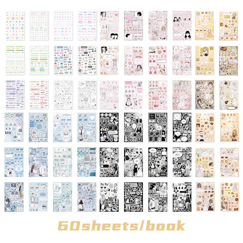Mr. Paper, Retro Anime Character Sticker Book, Collage Handmade Greeting Card Diary Scrapbook Decoration Stickers,60 Sheets/book
Mr. Paper, Retro Anime Character Sticker Book, Collage Handmade Greeting Card Diary Scrapbook Decoration Stickers,60 Sheets/book