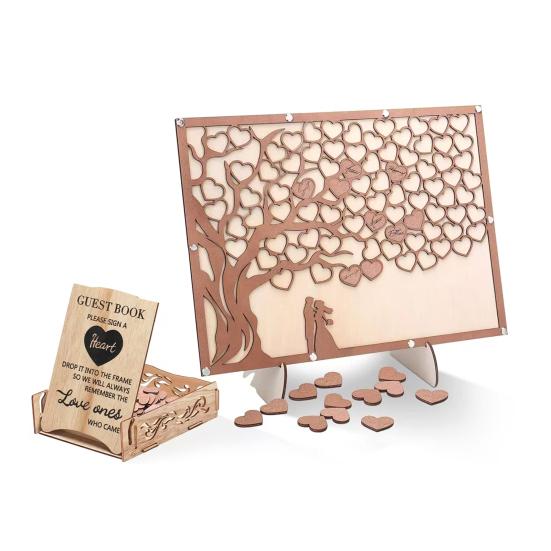 Wedding Guest Book Alternative with Tree Frame Decoration Wooden Heart Sign Love Party Anniversary Birthday Party
Wedding Guest Book Alternative with Tree Frame Decoration Wooden Heart Sign Love Party Anniversary Birthday Party