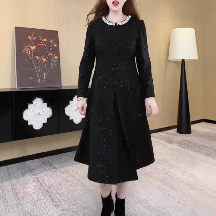 Autumn/Winter French-Inspired Heavy Beaded Dress for Middle-Aged Women 3XL (160-180 jin) чёрный
Autumn/Winter French-Inspired Heavy Beaded Dress for Middle-Aged Women 3XL (160-180 jin) чёрный