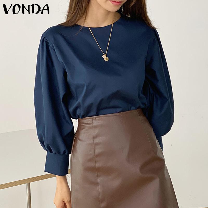 VONDA женская летняя однотонная свободная блузка с круглым вырезом и длинными рукавами
VONDA женская летняя однотонная свободная блузка с круглым вырезом и длинными рукавами
