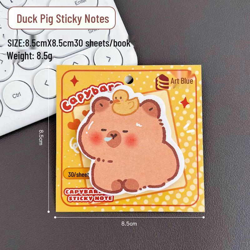 Capybara Alien Reusable Sticky Note Pad - Cute Capybara Design for Students
Capybara Alien Reusable Sticky Note Pad - Cute Capybara Design for Students