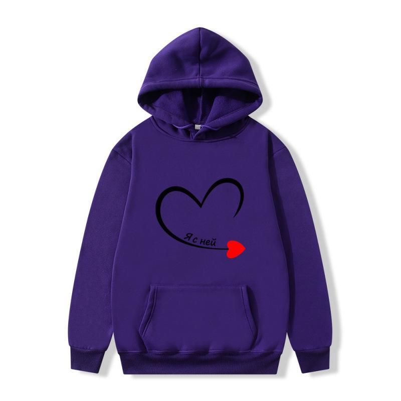 Unisex Plus Size Fleece Hoodie with Heart Pattern - European & American Casual Sports Style Custom Print Logo XXX-Large фіолетовий
Unisex Plus Size Fleece Hoodie with Heart Pattern - European & American Casual Sports Style Custom Print Logo XXX-Large фіолетовий