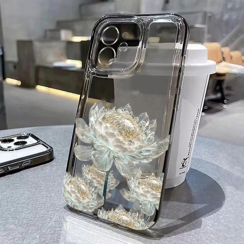 Lotus Flower Pattern Phone Case For iPhone 16 Pro Max 15 14 13 12 11 XS X XR 7 8 Plus SE 2022 Transparent Shockproof Back Cover iPhone 11
Lotus Flower Pattern Phone Case For iPhone 16 Pro Max 15 14 13 12 11 XS X XR 7 8 Plus SE 2022 Transparent Shockproof Back Cover iPhone 11