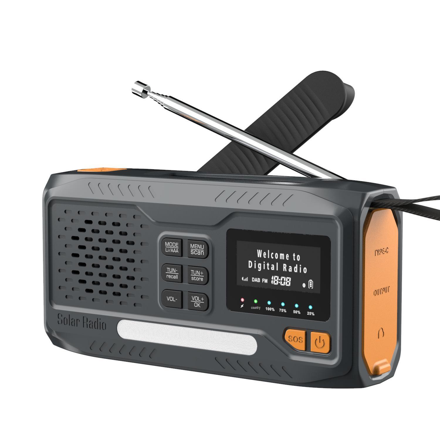 DAB/FM 2000mAh Multifunctional Emergency Hand-Crank LED Alarm Radio 2000mAh
DAB/FM 2000mAh Multifunctional Emergency Hand-Crank LED Alarm Radio 2000mAh