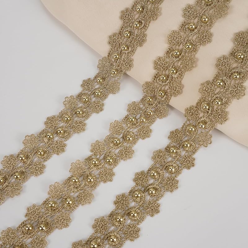handicraft blade pearl decorative lace DIY sewing decoration gift wrapping handmade materials for decoration old gold color Width 3.8cm x length
handicraft blade pearl decorative lace DIY sewing decoration gift wrapping handmade materials for decoration old gold color Width 3.8cm x length