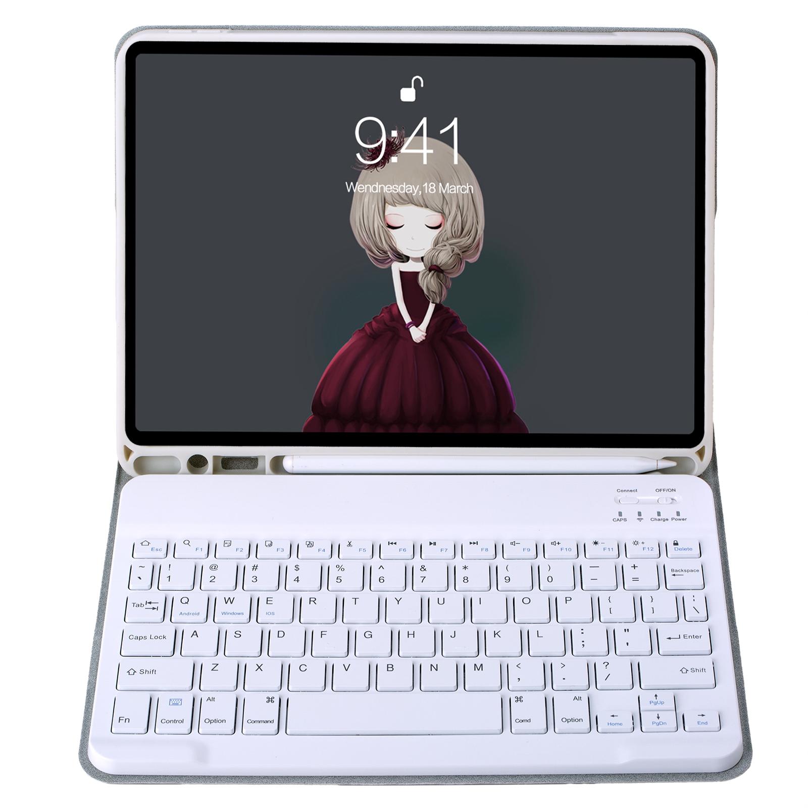 A07B Tablet Cover For iPad 9.7-inch (2018)/(2017)/Pro 9.7 inch (2016)/Air 2/Air (2013) Keyboard with Pen Slot Grey
A07B Tablet Cover For iPad 9.7-inch (2018)/(2017)/Pro 9.7 inch (2016)/Air 2/Air (2013) Keyboard with Pen Slot Grey