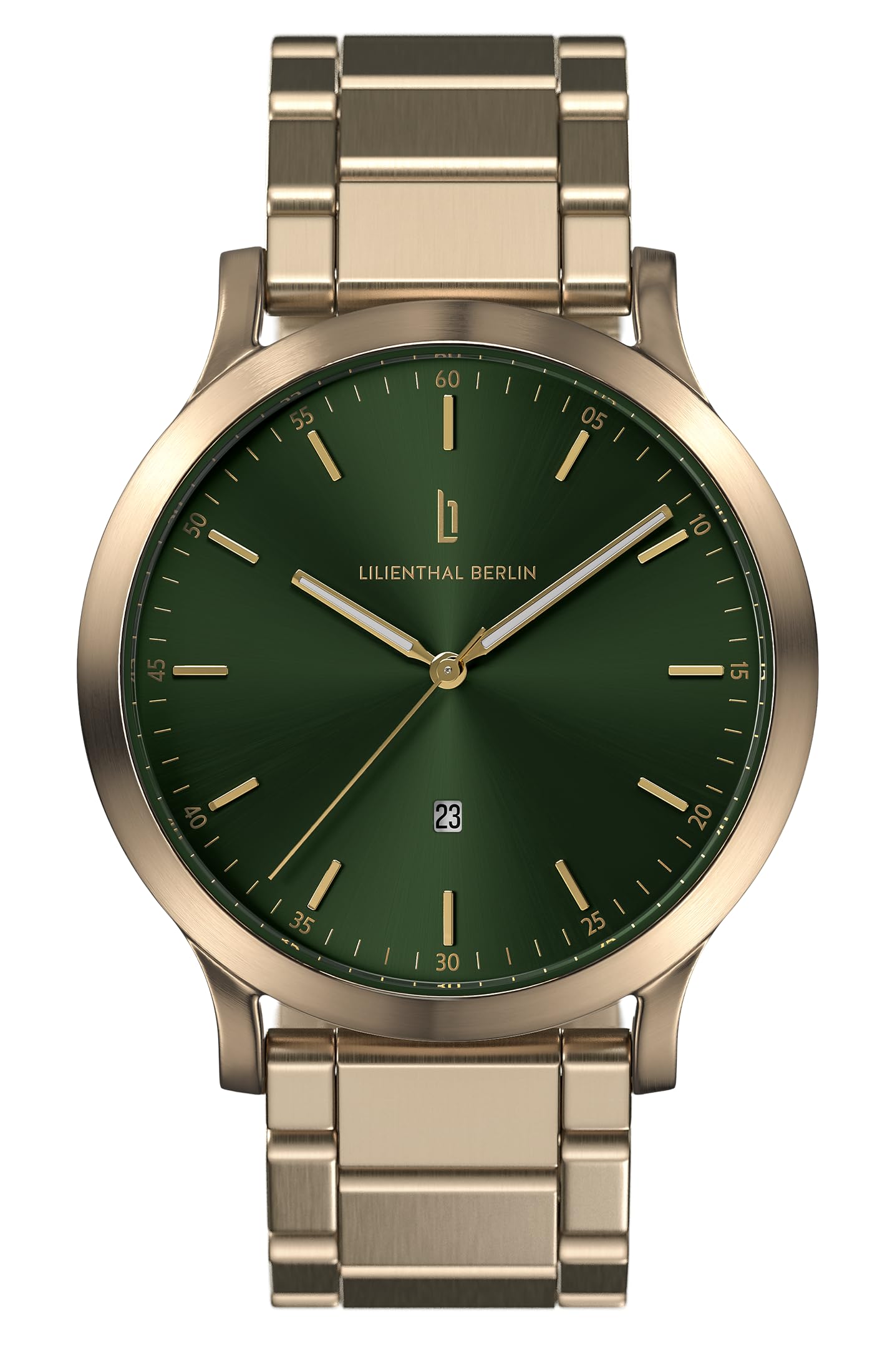 Lilianthal Berlin Gold Made in Men s Watch, Date, Germany, H1-013-B043R20 зелений
Lilianthal Berlin Gold Made in Men s Watch, Date, Germany, H1-013-B043R20 зелений