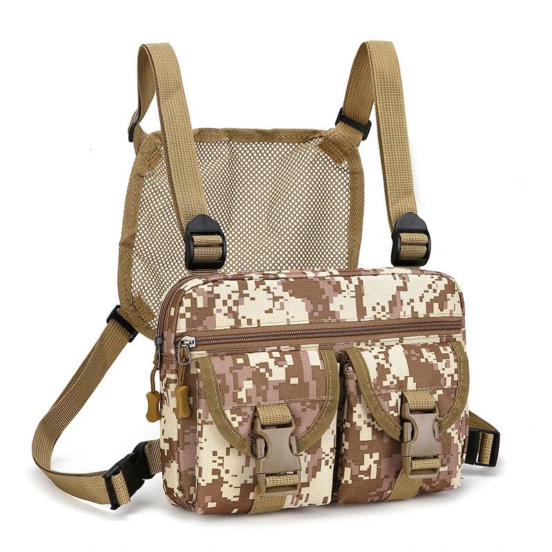 Tactics Vest Bag Streetwear Punck Chest Bag Fashion Portable Oxford Multifunctional Multi-pockets Waterproof for Running Travel 27X18X2cm
Tactics Vest Bag Streetwear Punck Chest Bag Fashion Portable Oxford Multifunctional Multi-pockets Waterproof for Running Travel 27X18X2cm