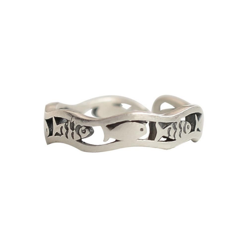 New Vintage Silver Color Fish Couple Rings for Women Lover Fashion Creative Adjustable Opening Finger Ring Jewelry resizable античный серебряного
New Vintage Silver Color Fish Couple Rings for Women Lover Fashion Creative Adjustable Opening Finger Ring Jewelry resizable античный серебряного
