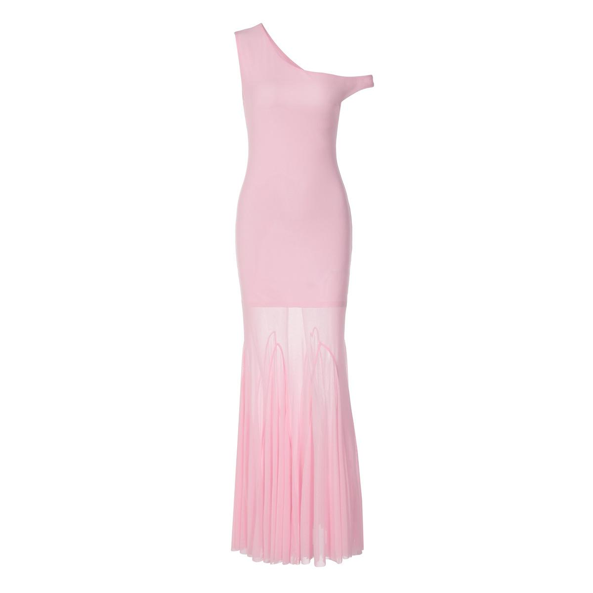 Women s Summer New Fashion Sexy Babes Slanted Shoulder Pleated Mesh Stitching Perspective Dress Women S розовый
Women s Summer New Fashion Sexy Babes Slanted Shoulder Pleated Mesh Stitching Perspective Dress Women S розовый