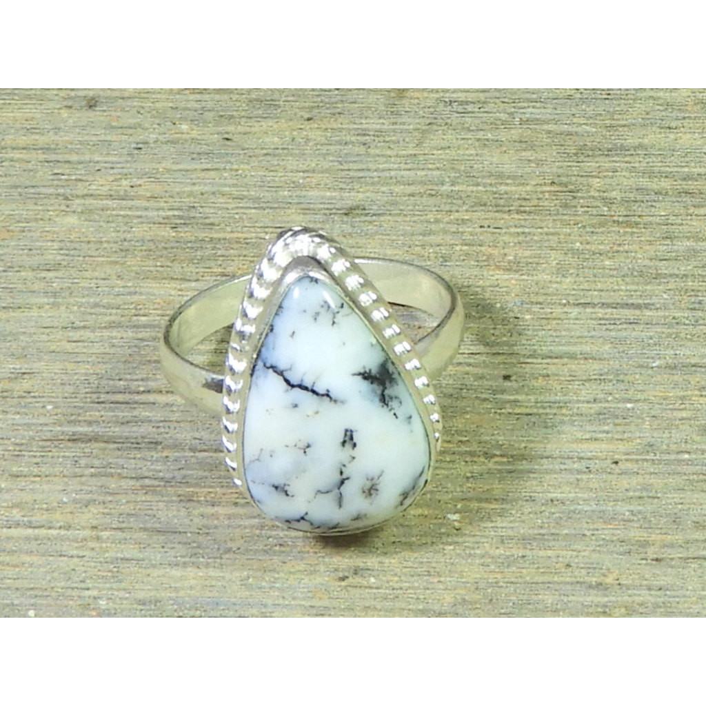 Natural Dendrite Opal 925 Sterling Silver Pear Handmade Ring Gift US-7.5 MK-67
Natural Dendrite Opal 925 Sterling Silver Pear Handmade Ring Gift US-7.5 MK-67