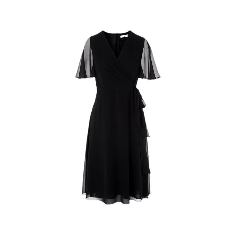 LANCY Silk V-Neck Side Tie A-Line Dress L
LANCY Silk V-Neck Side Tie A-Line Dress L