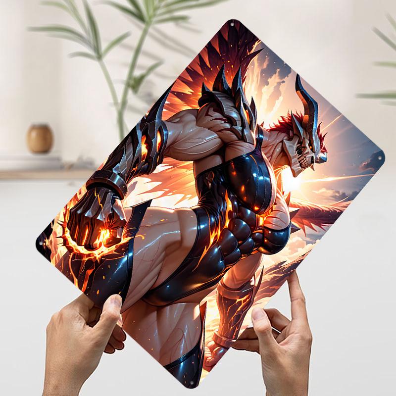 Muscular Demon Warrior With Skull Mask Metal Poster Customized Wall Art Retro Vintage Tinplate Signs for Decoration Garage Decor 7.9x11.8In(20x30cm)
Muscular Demon Warrior With Skull Mask Metal Poster Customized Wall Art Retro Vintage Tinplate Signs for Decoration Garage Decor 7.9x11.8In(20x30cm)