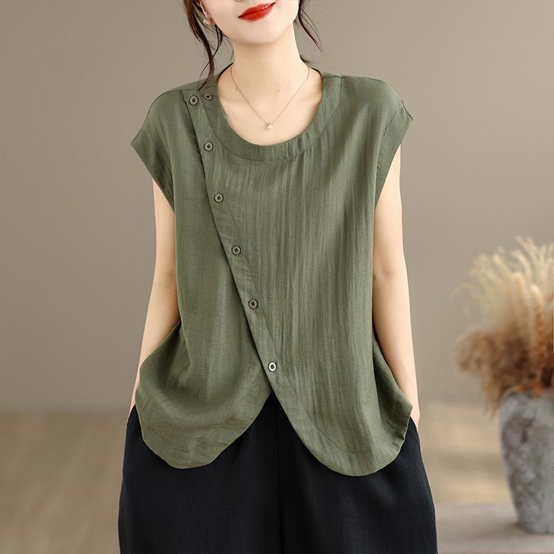 sleeveless oversized shirts & blouses for blouse Casual loose summer tops women button up shirt XXL світло-зелений колір
sleeveless oversized shirts & blouses for blouse Casual loose summer tops women button up shirt XXL світло-зелений колір
