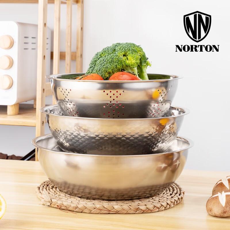 NORTON Stainless Steel Kitchen Bowl Set
NORTON Stainless Steel Kitchen Bowl Set