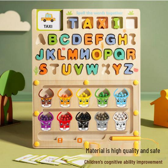 International Magnetic Wooden Marble Maze - Educational Toy for Kids, Pen Control, Logic Development.
International Magnetic Wooden Marble Maze - Educational Toy for Kids, Pen Control, Logic Development.