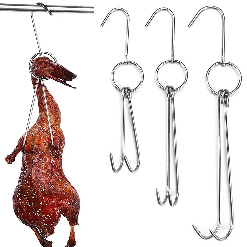 1Pcs Stainless Steel Roast Duck Hook Silver Bacon Sausage Hams Hanging Hook for Poultry Roast Duck 3mm 24cm
1Pcs Stainless Steel Roast Duck Hook Silver Bacon Sausage Hams Hanging Hook for Poultry Roast Duck 3mm 24cm