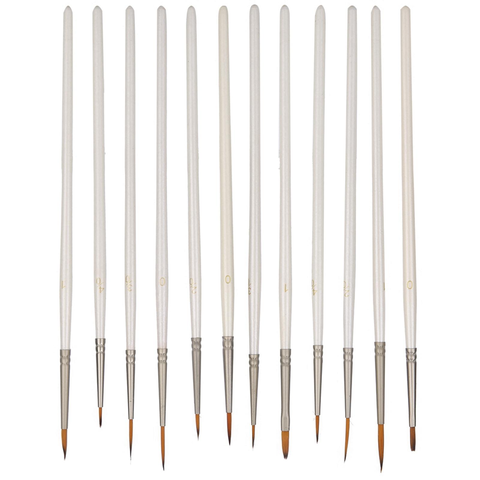 12PCs Nylon Brush Drawing Pen Art Supplies Painting Tool White Wooden Rod for Craft Collection
12PCs Nylon Brush Drawing Pen Art Supplies Painting Tool White Wooden Rod for Craft Collection