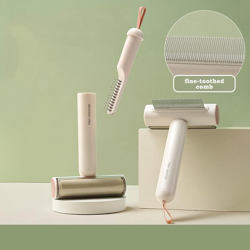 Профессиональная щетка для груминга 3 в 1 для кошек, инструмент для линьки с распутывающим гребнем и роликом для удаления ворса, многофункциональный инструмент для удаления шерсти у домашних животных Fine-toothed Comb хаки
Профессиональная щетка для груминга 3 в 1 для кошек, инструмент для линьки с распутывающим гребнем и роликом для удаления ворса, многофункциональный инструмент для удаления шерсти у домашних животных Fine-toothed Comb хаки