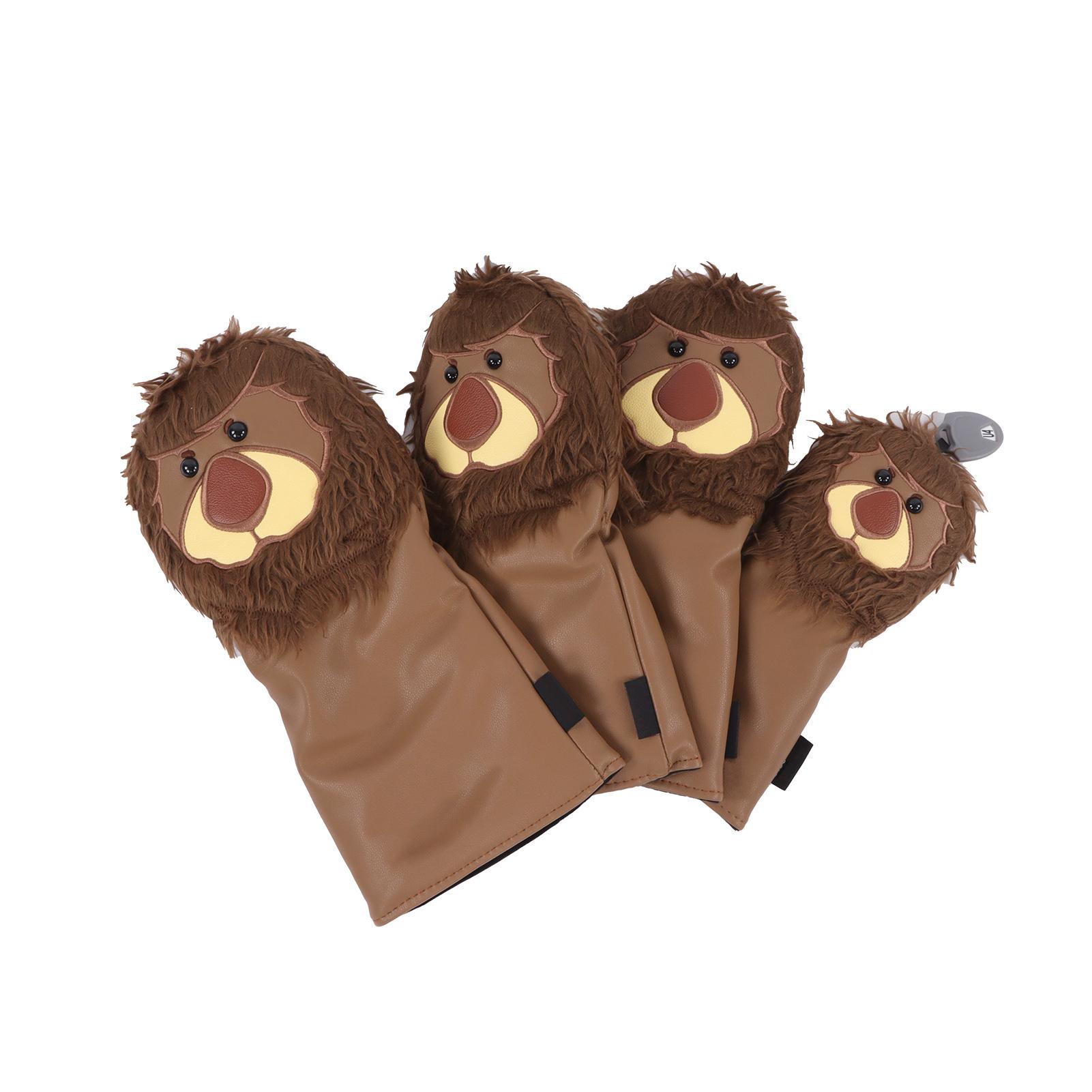 Golf Club Head Covers Driver Fairway Wood Hybrid Covers Lovely Golf Lion Cartoon Animal
Golf Club Head Covers Driver Fairway Wood Hybrid Covers Lovely Golf Lion Cartoon Animal