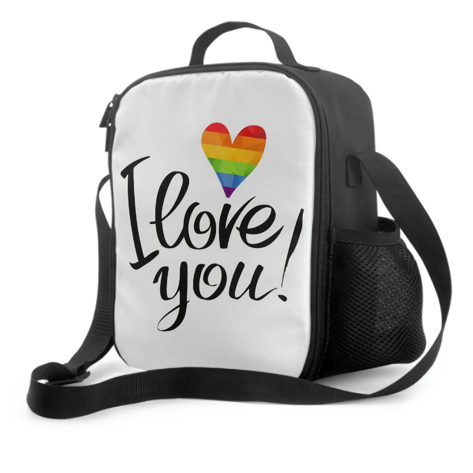 Striped Rainbow Pride Flag LGBT Insulated Lunch Box Leakproof Portable Lunch Bags with Adjustable Shoulder Strap Cooler Tote Bag 26.5x20x11.5CM бежевий
Striped Rainbow Pride Flag LGBT Insulated Lunch Box Leakproof Portable Lunch Bags with Adjustable Shoulder Strap Cooler Tote Bag 26.5x20x11.5CM бежевий