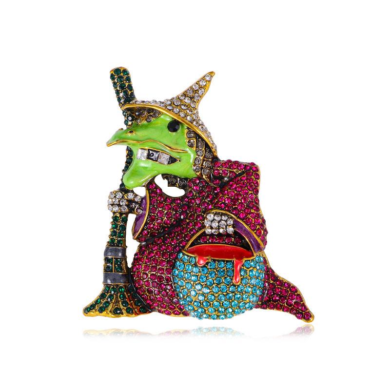 Коллекция Хэллоуина Брошь Злой Ведьмы, Полная Стразов Модные Аксессуары Праздничные Броши Аксессуары
Коллекция Хэллоуина Брошь Злой Ведьмы, Полная Стразов Модные Аксессуары Праздничные Броши Аксессуары