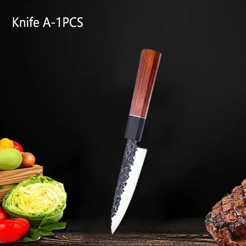 WXCOO Stainless Steel Forged Boning Knife Canvas Roll Bag Utility Knife Kitchen Chef Knife Wooden Handle Household Fruit Cutter
WXCOO Stainless Steel Forged Boning Knife Canvas Roll Bag Utility Knife Kitchen Chef Knife Wooden Handle Household Fruit Cutter