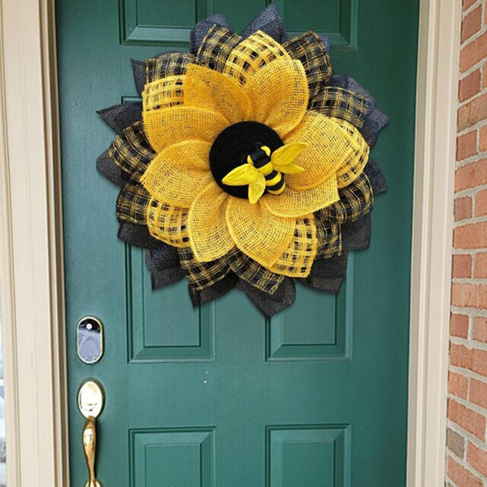 Bee Artificial Wreath Decoration,14 Inch Flower Hanging Pendants Ornaments for Front Door,
Bee Artificial Wreath Decoration,14 Inch Flower Hanging Pendants Ornaments for Front Door,