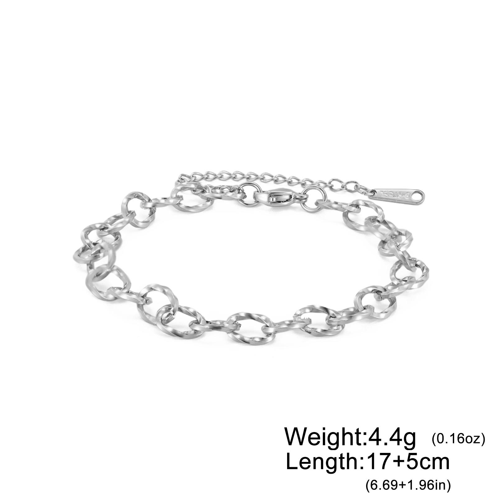 Teamer Stainless Steel Gold Color Twisted Link Chain Women s Bracelets Jewelry Minimalist Gift Fashion 2026 New Wholesale 17-22 cm
Teamer Stainless Steel Gold Color Twisted Link Chain Women s Bracelets Jewelry Minimalist Gift Fashion 2026 New Wholesale 17-22 cm
