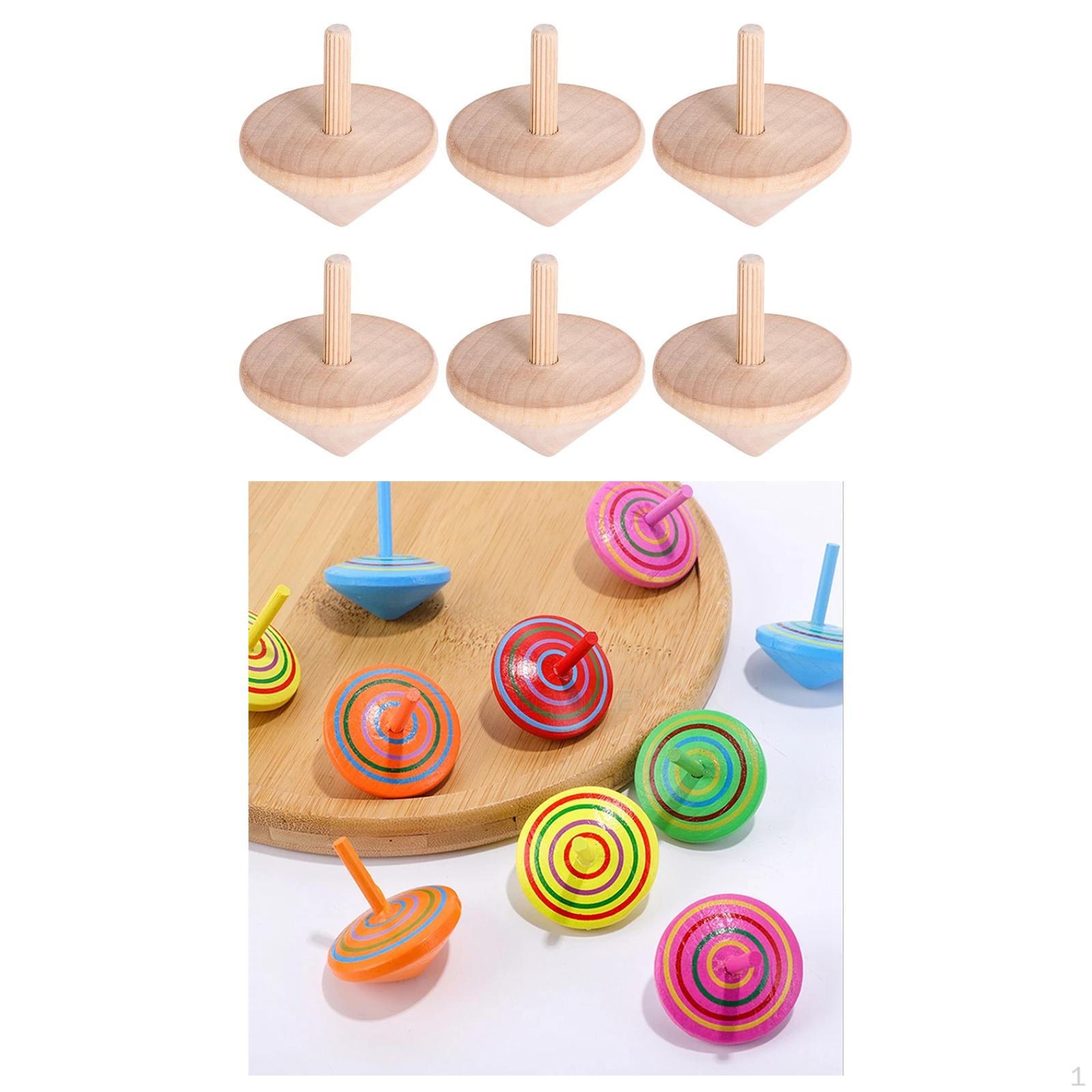 6x Unpainted Wood Tops Handmade DIY Educational Toys for Adults Games Gift Party Supplies
6x Unpainted Wood Tops Handmade DIY Educational Toys for Adults Games Gift Party Supplies